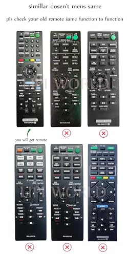 Image of LipiWorld RM-ADP090 Blu-Ray Home Cinema (HBD-E2100 DBD-E3100 BDV-E4100 BVD-E6100) AV System Remote Control Compatible for Sony