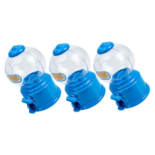 DECOMELODY 3 Piezas Mini Máquina de Dulces y Hucha de Plástico para Dispensador de Chicles de Escritorio Juguete Interactivo para Fiestas y Decoración Infantil
