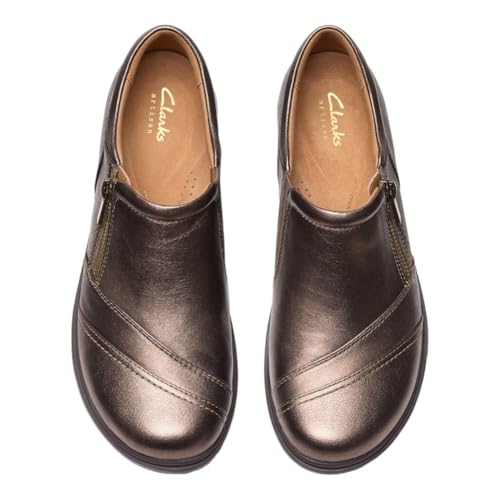 Clarks Clarks Certina Pure Women's Slip On, 8 2A(N) US, Metallic-Brown