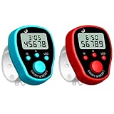 Contenu de l'emballage: vous recevrez 2 pièces de comptoir de doigt électronique bleu et rouge avec des anneaux à main;.La quantité suffisante peut couvrir votre utilisation et le remplacement quotidiens, vous pouvez également le partager avec vos amis et votre famille.