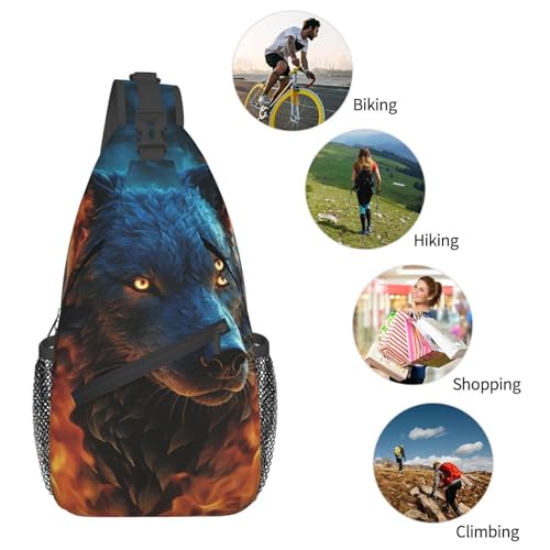 Morrales tipo bandolera para senderismo unisex negro miniatura 6