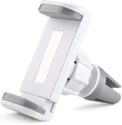 Haodou Soporte para tel?fono del Coche Soporte del tel?fono para autom?vil Soporte Universal para ?ngulo Ajustable Cuna de fijaci?n a la Rejilla Ventilaci?n para autom?vil Soporte (Blanco)