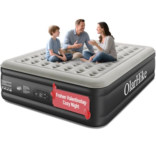 OlarHike Luftmatratze Selbstaufblasend, Luftbett Gästebett, Aufblasbares Matratze Zelt Sofa, Luftbett 3 Personen, Selbstaufblasbare Luftmatratze für Camping oder Heimgebrauch - 213...