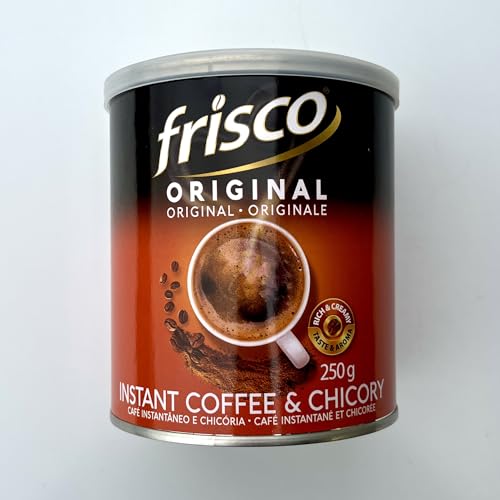 Original Instant Coffee Chicory Blend, South African Coffee, Rich Creamy Taste, Smooth Everyday Hot Beverage, 250g Tin