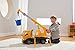 Lena Construction Toys Powerful Giants Toy Crane Truck with 360° Rotating and 3 ft extendable Boom in Yellow and Black Toys for Boys or Girls Age 3+