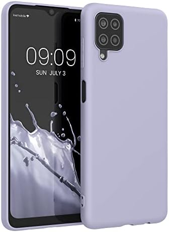 kwmobile TPU Case Compatible with Samsung Galaxy A12 - Case Soft Slim Smooth Flexible Protective Phone Cover - Metallic Turquoise