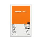 SUANEA Frank Ocean Poster Channel Orange Album Cover Poster Posters for Room Aesthetic Canvas Wall Art Bedroom Decor 12x18inch(30x45cm)