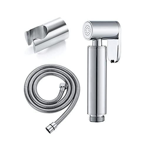 Pulverizador de mano cepillado y grifo de bidet para higiene personal con manguera de limpieza