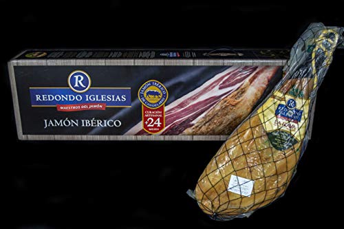 Jamon Ibérico Grass Fed - La Nava - Bone - In (16 To 18 Lb Aprox) - 36 Months Aged - Dry Cured Ham - Spain Gourmet Delicatessen - 1 Unit #TOP2