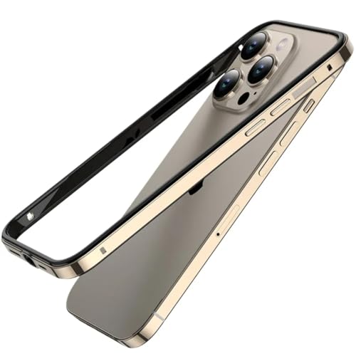 RNOZX For iPhone 15 Pro Max�p�A���~���^���o���p�[�P�[�X�iFor iPhone 15 Pro Max/�S�[���h�j