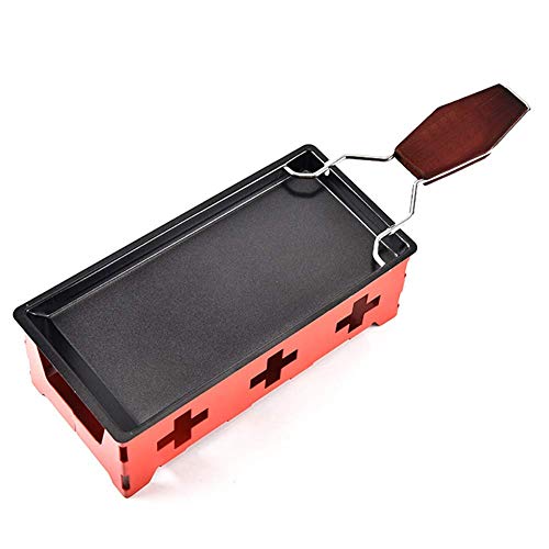 Venus valink Milk Cheese Portable Non-Stick Metal Cheese Raclette Oven Grill Plate Rotaster Baking Tray Stove Set Kitchen Baking Tool, Cheese Plate Set Cheese Tray Bakeware Pan
