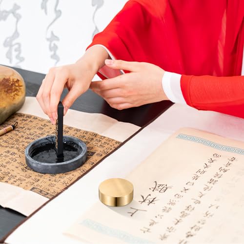 Chinesische Kalligrafie Briefbeschwerer Briefbeschwerer Metall Malerei Schreiben Briefbeschwerer für Büro Maler Künstler