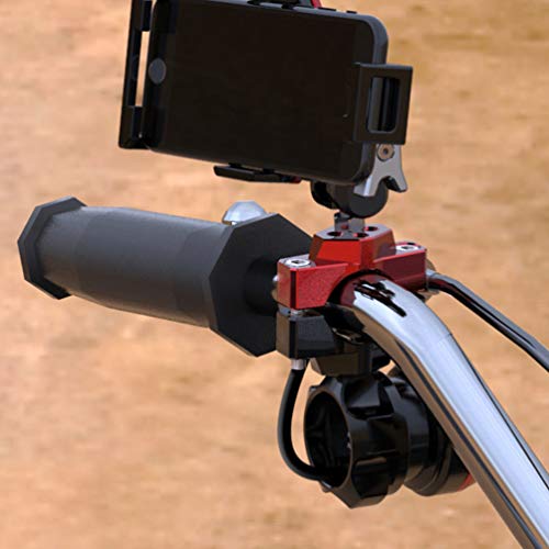 CLISPEED Braçadeira de Guiador de Motocicleta Universal Braçadeira de Tubo de Suporte de Telefone pa