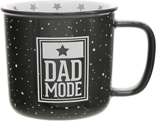 Taza de cerámica 18 oz estilo camping negra Pavilion Gift miniatura 1