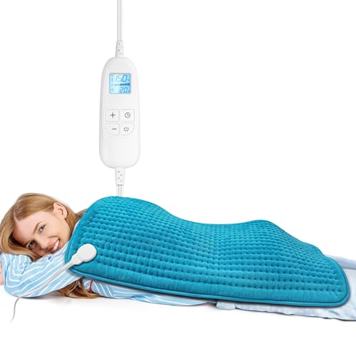 FluffyWarmth Electric Heating Pad for Back, Extra Large 17''x 33''
