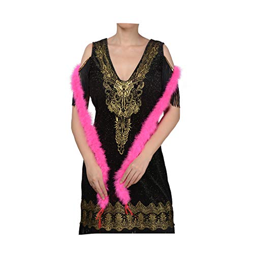 Ws&Wt 14G 2 Yards Marabou Boa Thin Feather Boa Fluffy Diy Craft Halloween Costume-Cerise Pink #TOP3