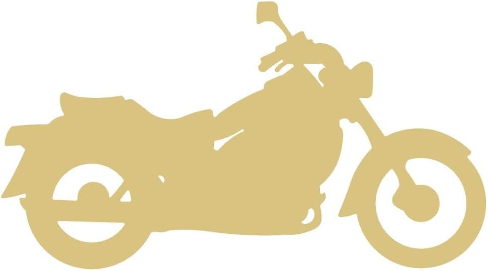 Motorcycle Cutout Unfinished Wood Door Hanger Bikers Club Decor Wall Hanging MDF Shaped Canvas Style 1