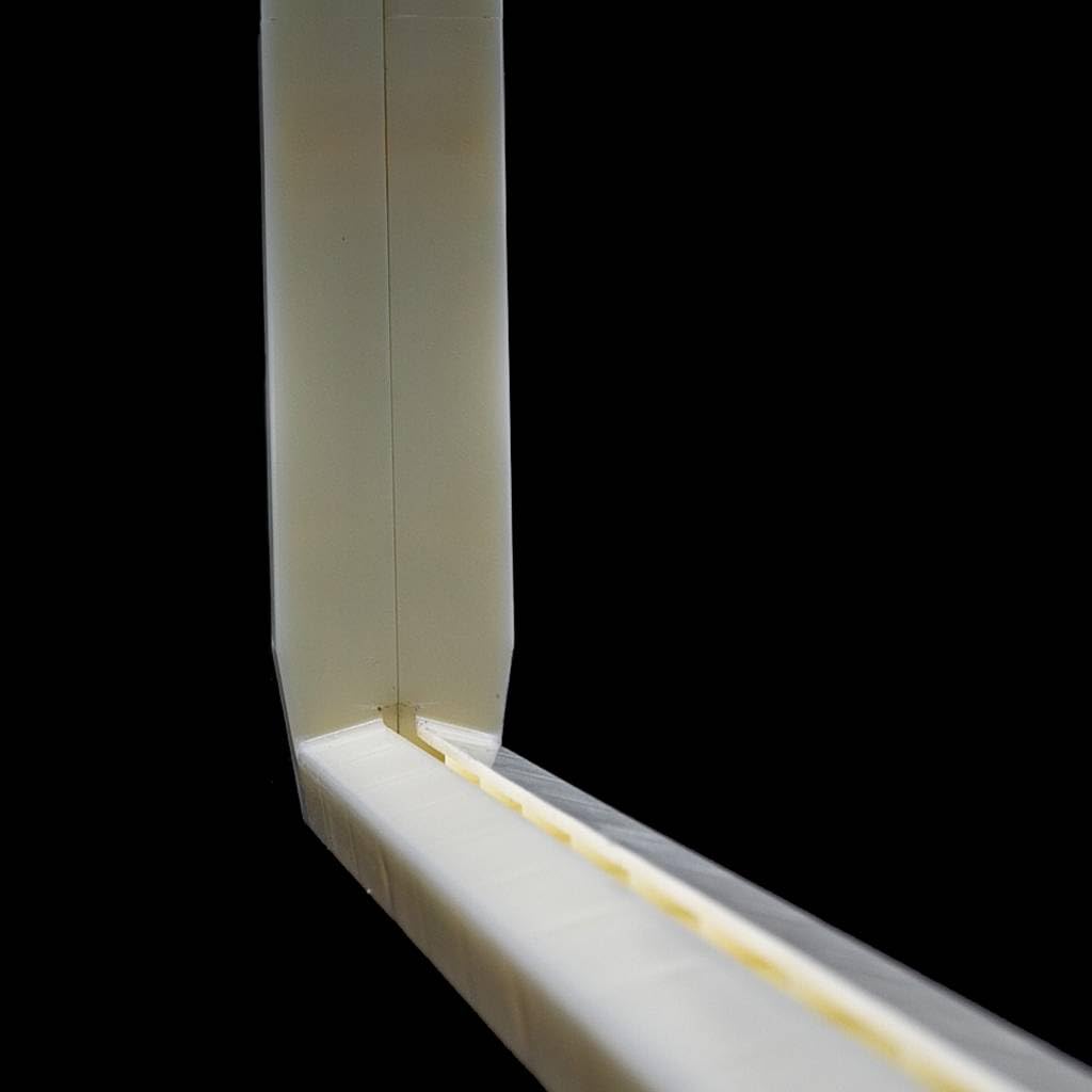 CORE 6 1/4" Medium Assembled Plastic Frames with Premier Double Wax Coated White Plastic Foundations-for Medium Size Langstroth Wooden and Plastic Honey Supers-Made in USA (20 Frames and Foundations)