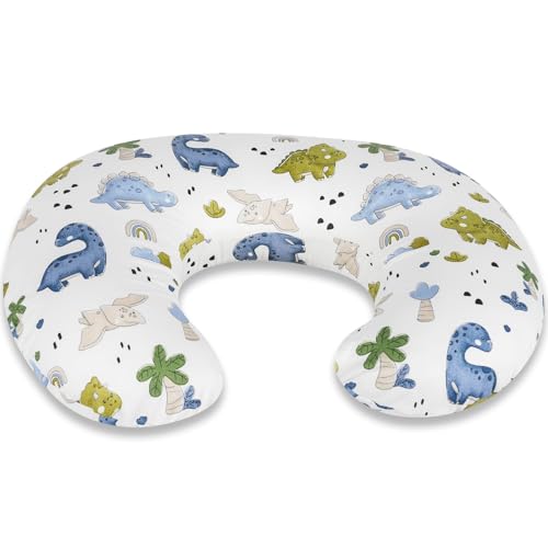 Image of Nursing Pillow Cover – Soft Breathable Cotton, Fits Standard Breastfeeding Pillows, Washable & Hypoallergenic for Newborn Baby Girls & Boys,Cover Only (1 Pcs)