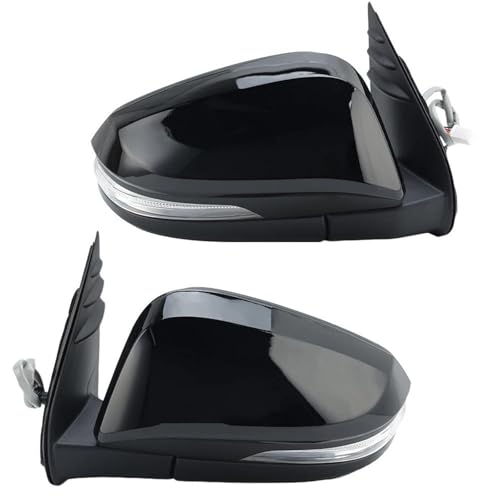 Rétroviseur Hilux pour trajets quotidiens et chantiers pack de deux miroirs complets aile noire