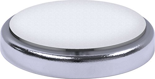 MAG-MATE MX1000ADH Cup Magnet with Adhesive Back and Nickel Plating, Magnetic Tool for Various Holding, Hanging, and Retrieving Tasks, Permanent Ceramic Magnet, 15 lbs. Holding Capacity