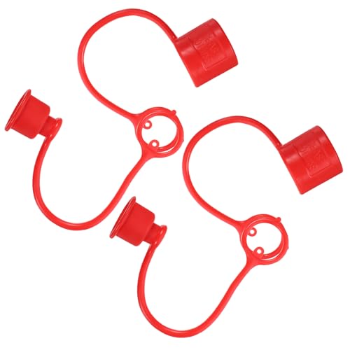 WRITWAA Tapas Antipolvo para Acoplamientos Hidráulicos Ff-02 Juego de 4 Unidades PVC y Caucho Protección para Conexiones Rápidas Uso Industrial y Neumático Tamaño Mini