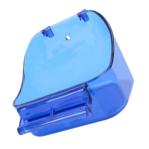 balacoo Box Bird Bath Box Bird Bathing Tub Bird Bath for Cage Bird Tub Bird Bath for Parrots Parakeet Birdcage Accessories Parrot Feeding Basin Pet Bathtub Chicken Feeder Blue