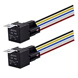 relay 220v 40a ★ Amplia aplicación: apto para todos los automóviles y dispositivos equipados con una fuente de alimentación de 12 V CC. Muy utilizado para luces de automóviles, luces indicadoras, faros antiniebla, arranque, limpiaparabrisas, ventiladores, parlantes, cierre centralizado, alarma, ventanas eléctricas, etc.