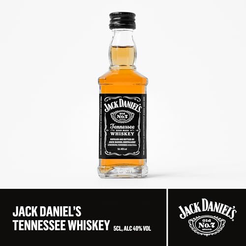 Jack Daniels Gift Set - Mini Whisky Gift Set 1x 5cl JD Whisky Old No7 Alcohol Miniatures, JD Tennessee Whiskey 3oz Hip Flask - Jack Daniels Gifts for Men, Birthday, Boyfriend, Valentines Day - Image 2