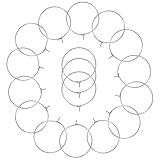 FOMIYES 100 Aros de Pendientes para Bricolaje, Componentes Cierre de Palanca para Fabricación de Aretes, Accesorios para Mujer en Manualidades