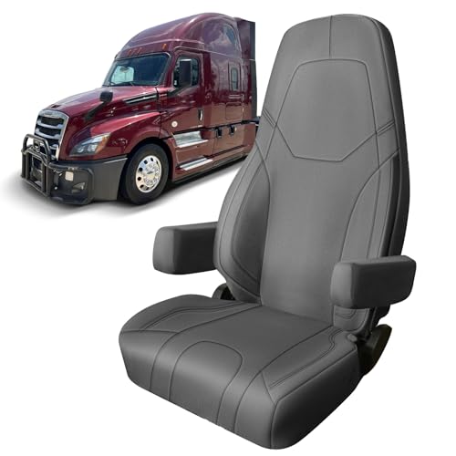 Housse de siège en cuir Freightliner Cascadia finition premium luxe
