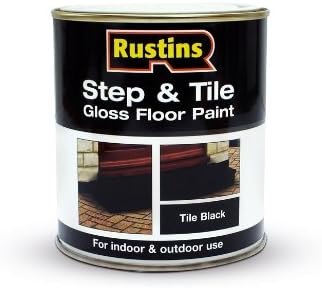 Rustins STBL250 250ml Step and Tile Paint - Black