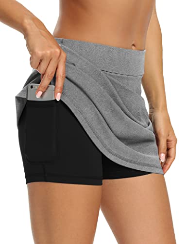 Image of LouKeith Tennis Skirts for Women Golf Athletic Activewear Skorts Mini Summer Workout Running Shorts with Pockets