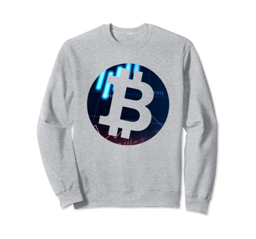 Bitcoin Coin Crypto Candle Idea Moneda Gráfico de crecimiento del dinero Sudadera Cover