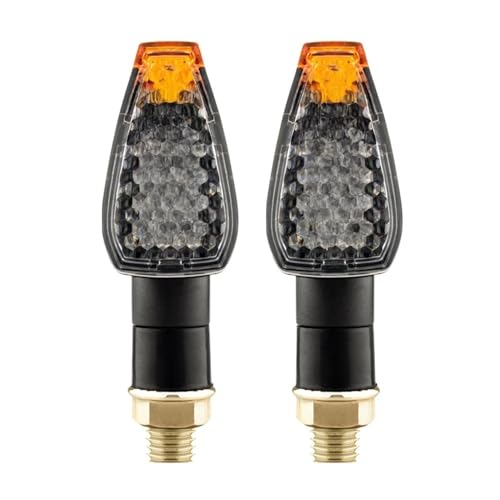 Intermitentes moto traseros universales amber de 12V para luces de freno y giro de motocicletas