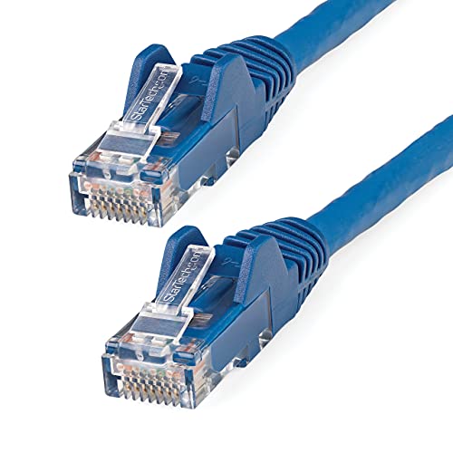 StarTech.com 50cm CAT6 Ethernet Cable - LSZH (Low Smoke Zero Halogen) - 10 Gigabit 650MHz 100W PoE RJ45 UTP Network Patch Cord Snagless with Strain Relief - Blue, CAT 6, ETL Verified (N6LPATCH50CMBL)