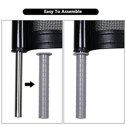 Pool Fence 4 x 24 Feet Removeable Outdoor Backyard Garden Child Safety Fence Easy DIY Installation with Hardware fit In-Ground Pool