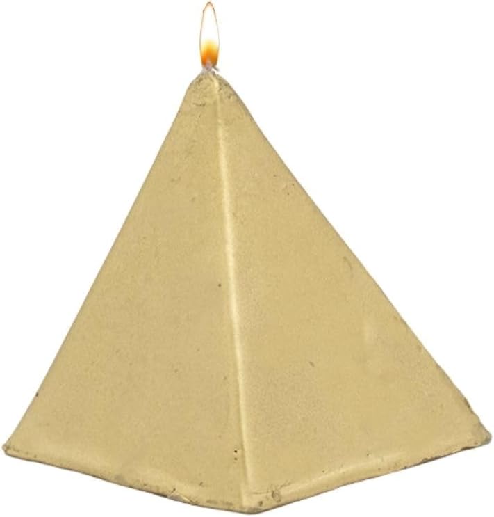 Ritualized Golden Pyramid Candle - Mary Light