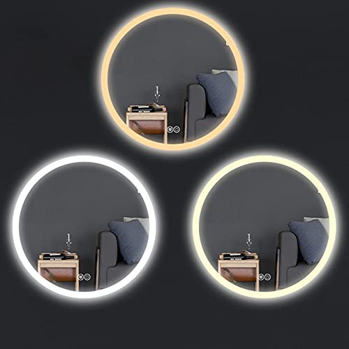 Miroir de salle de bain avec lumières LED réglables et verre haute définition - 2