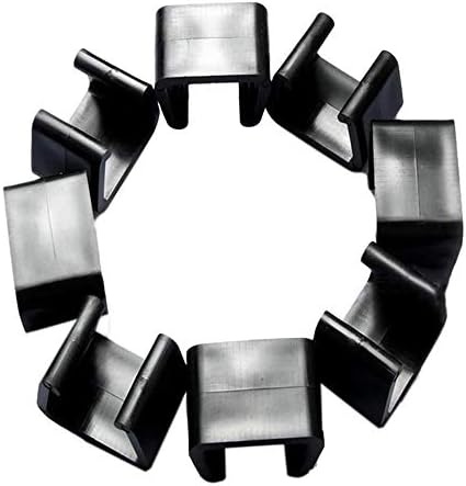 RASHION Patio Furniture Clips, Outdoor Patio Wicker Furniture Alignment Clips, Sofa Rattan Chair Sofa Fasteners Clip Sectional Connector 8 PCS (Small 1.67 inch)