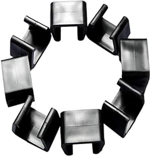 RASHION Patio Furniture Clips, Outdoor Patio Wicker Furniture Alignment Clips, Sofa Rattan Chair Sofa Fasteners Clip Sectional Connector 8 PCS (Small 1.67 inch)