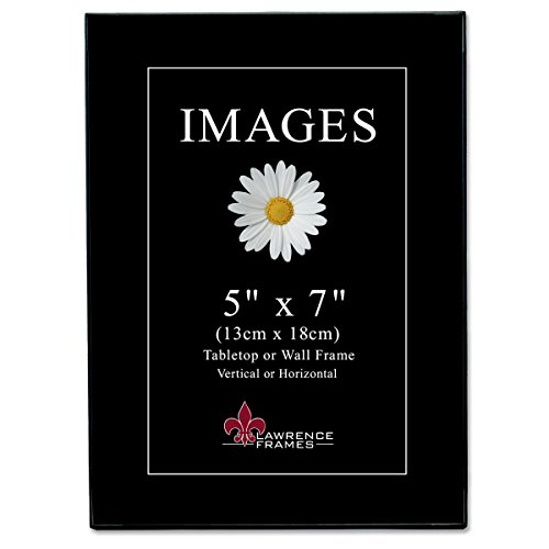 Lawrence Frames 350057 Image Collection Picture Frame, 5" x 7", Black