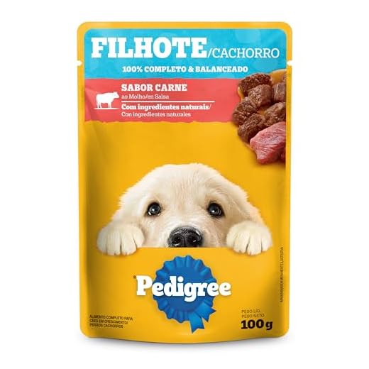 Ração Úmida Para Cachorros Pedigree Sachê Carne ao Molho Filhotes 100g