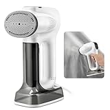 Steamer Dampfglätter mit Saugfunktion, 3000Pa Saugleistung Großer Abnehmbar Wassertank Tragbares Reisebügeleisen mit Dampffunktion 3-Modus, Dampfleistung 20g/min Faltenfreie Ergebnisse (340 ML)