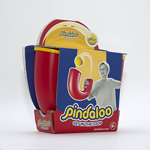 Pindaloo Skill Game With 2 Balls- Gifts For Kids And Adults Indoor & Outdoor Games, Ball Toys For Boy, Teen, & Girls - Gift Ideas For Teens, Fun Stuff Party, Develops Motor & Juggling Skills - Red #TOP2