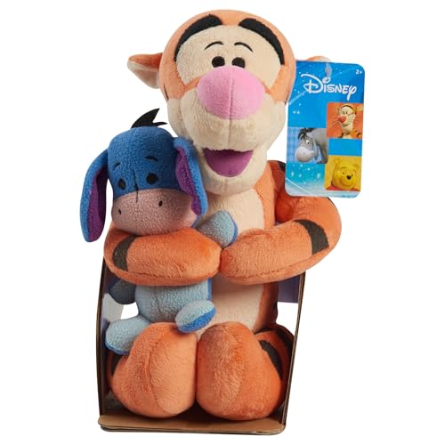 Disney Classics Lil Friends Tigger and Eeyore Plushie Stuffed Animal, Kids Toys for Ages 2 Up by Just Play by Disney - Used condition - US$16.63