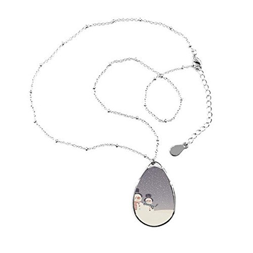 Collier bonhomme de neige et flocon pour sublimer vos tenues de fêtes de fin d'année
