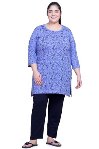 Image of RYSH Women's Plus Size Printed Longline Tops | Printed longline tops in multiple colours and plus sizes