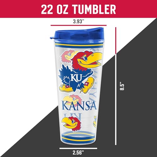 Image of Rico Industries NCAA College Double Wall Mayhem 16oz Or 20oz Tritan Tumbler W Lid
