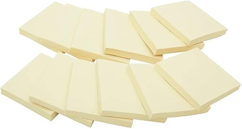 Staples 105809 Stickies - Notas recicladas de 3 x 3 pulgadas, color amarillo, 12 blocs por paquete (S-33Yr12) disponible en Yaxa Costa Rica